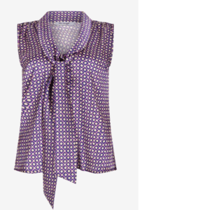 Blusa fantasia con fiocco